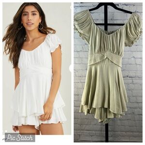 Altar'd State Sage Green Romper